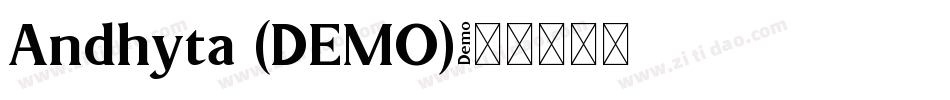 Andhyta (DEMO)字体转换